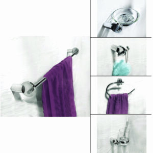 GEOMETRICAL BATH ACCESSORIES Set of 5 Pcs (1830,1835,1840,1845,1850)