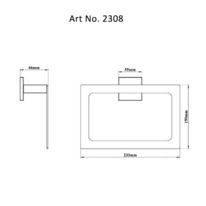 Towel Ring Closed-Whole Square