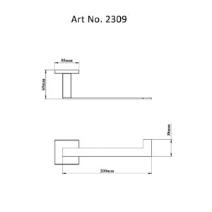 Towel Ring Flat-Whole Square