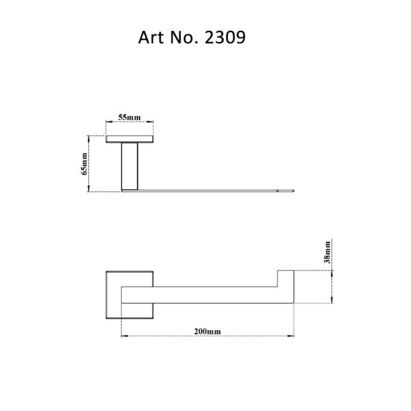 Towel Ring Flat-Whole Square