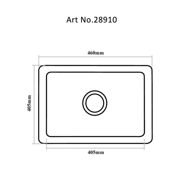 Sink Kitchen-Single Bowl
