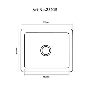 Sink Kitchen-Single Bowl