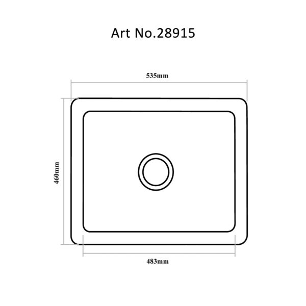 Sink Kitchen-Single Bowl