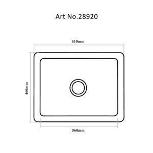 Sink Kitchen-Single Bowl