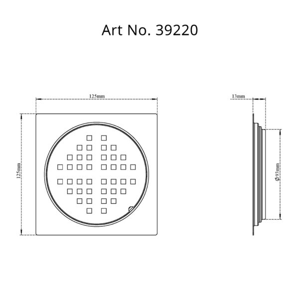 Drain Flat Square