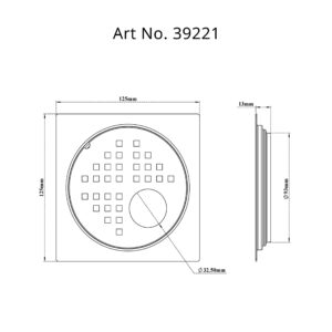 Drain Flat Square