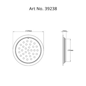 Drain Flat Round