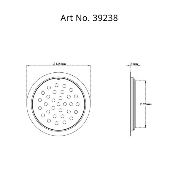 Drain Flat Round