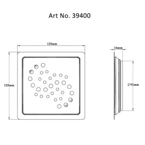 Drain Flat Square