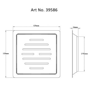 Drain Flat Square-Slotted