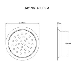 Drain Flat Round