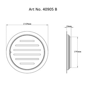 Drain Flat Round – Slotted