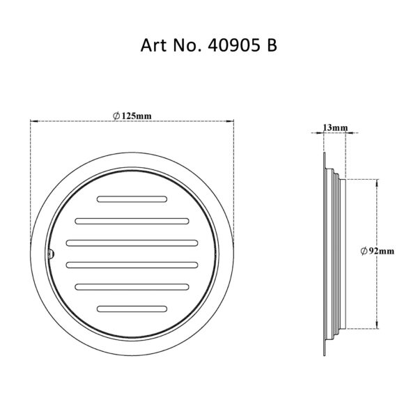 Drain Flat Round – Slotted