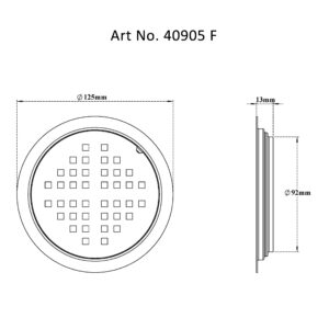 Drain Flat Round