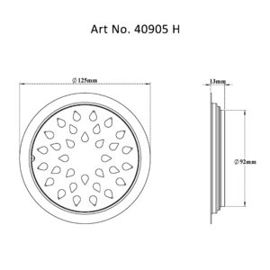 Drain Flat Round