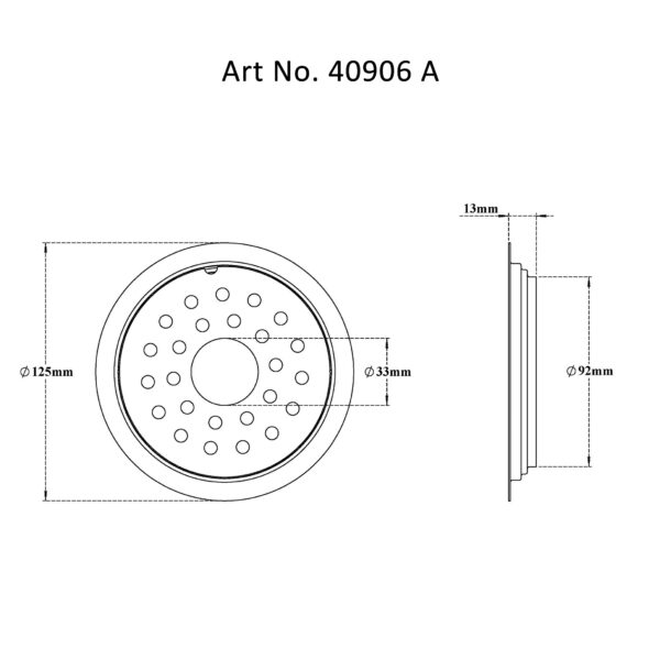 Drain Flat Round