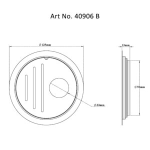 Drain Flat Round – Slotted