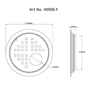 Drain Flat Round