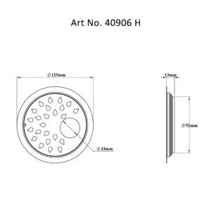 Drain Flat Round