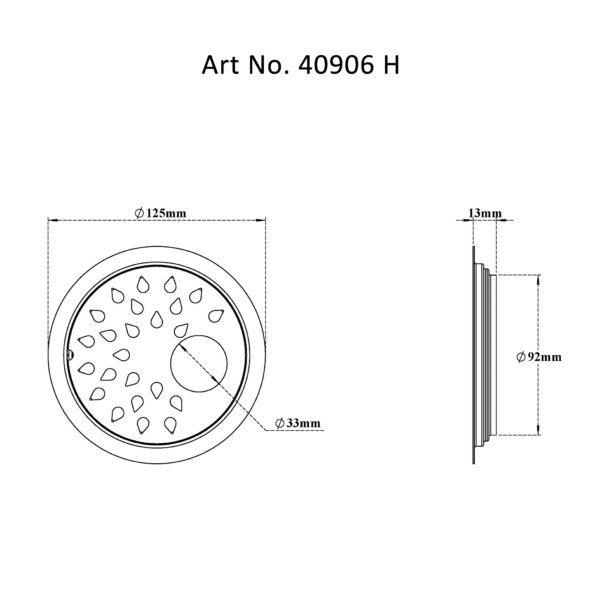 Drain Flat Round