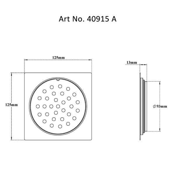 Drain Flat with Frame