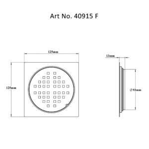 Drain Flat Square