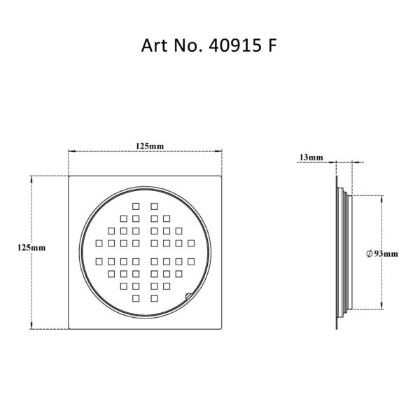 Drain Flat Square