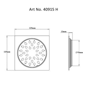 Drain Flat Square