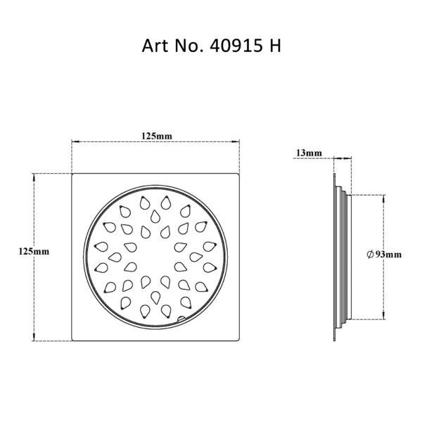 Drain Flat Square