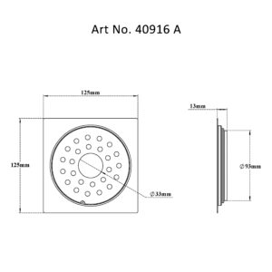 Drain Flat with Frame