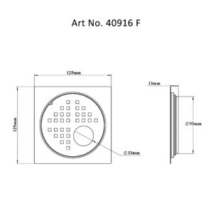 Drain Flat Square