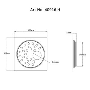 Drain Flat Square