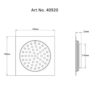 Drain Flat with Frame