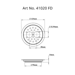 Drainer Rd-2 Holes WHFWP