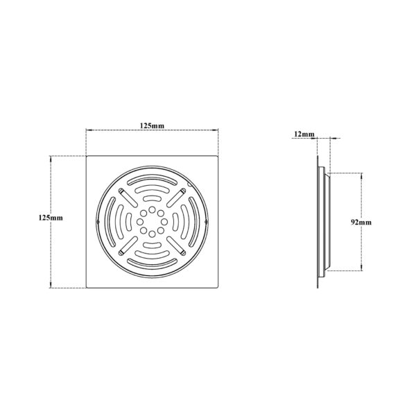 Drain Sq Slotring