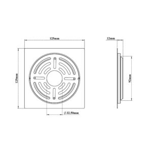 Drain Sq Slotring