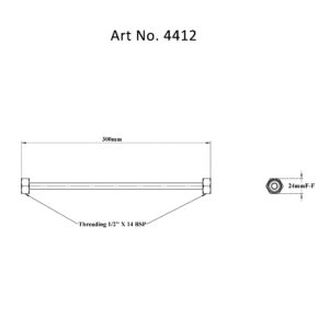 Copper Connection – with 2 Nut & Washer