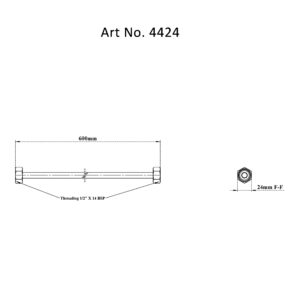 Copper Connection – with 2 Nut & Washer