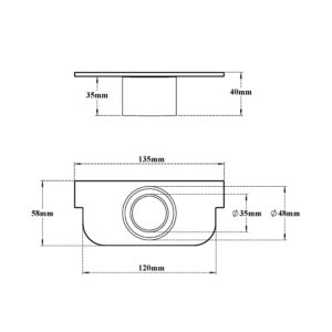 End Cap for Slot Drain Suitable for 44355