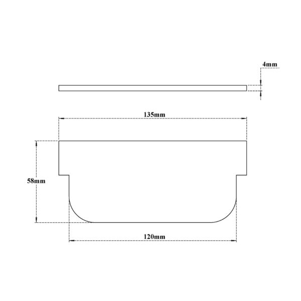 End Cap for Slot Drain Suitable for 44355