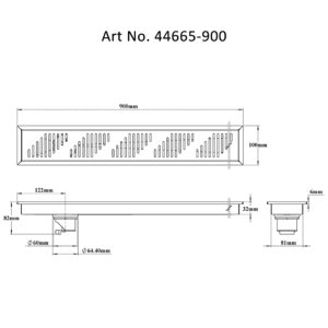 Shower Channel Drain – Piano