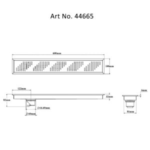 Shower Channel Drain – Piano