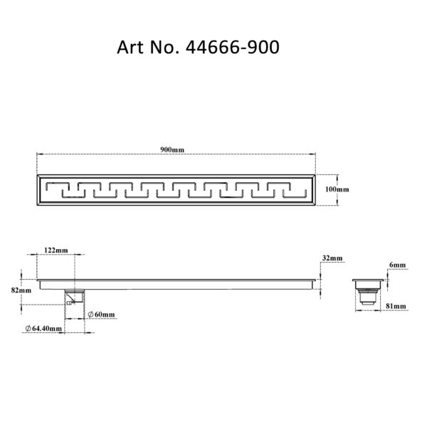 Shower Channel Drain – C Square