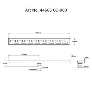 Shower Channel Drain – C Square