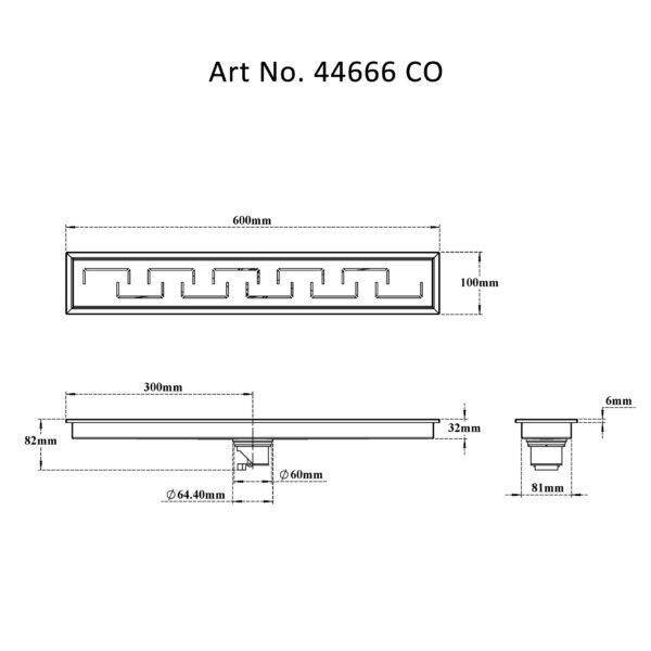 Shower Channel Drain – C Square