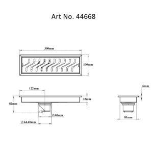 Shower Channel Drain-Curves