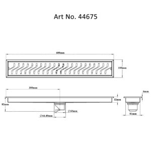 Shower Channel Drain-Curves