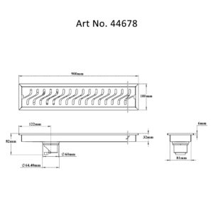 Shower Channel Drain-Curves