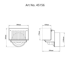 Side Wall Parapet Scupper Drain Outlet