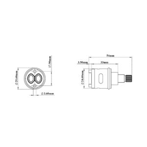 Two Functions Diverter Cartridge